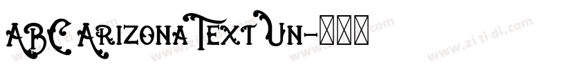 ABC Arizona Text Un字体转换